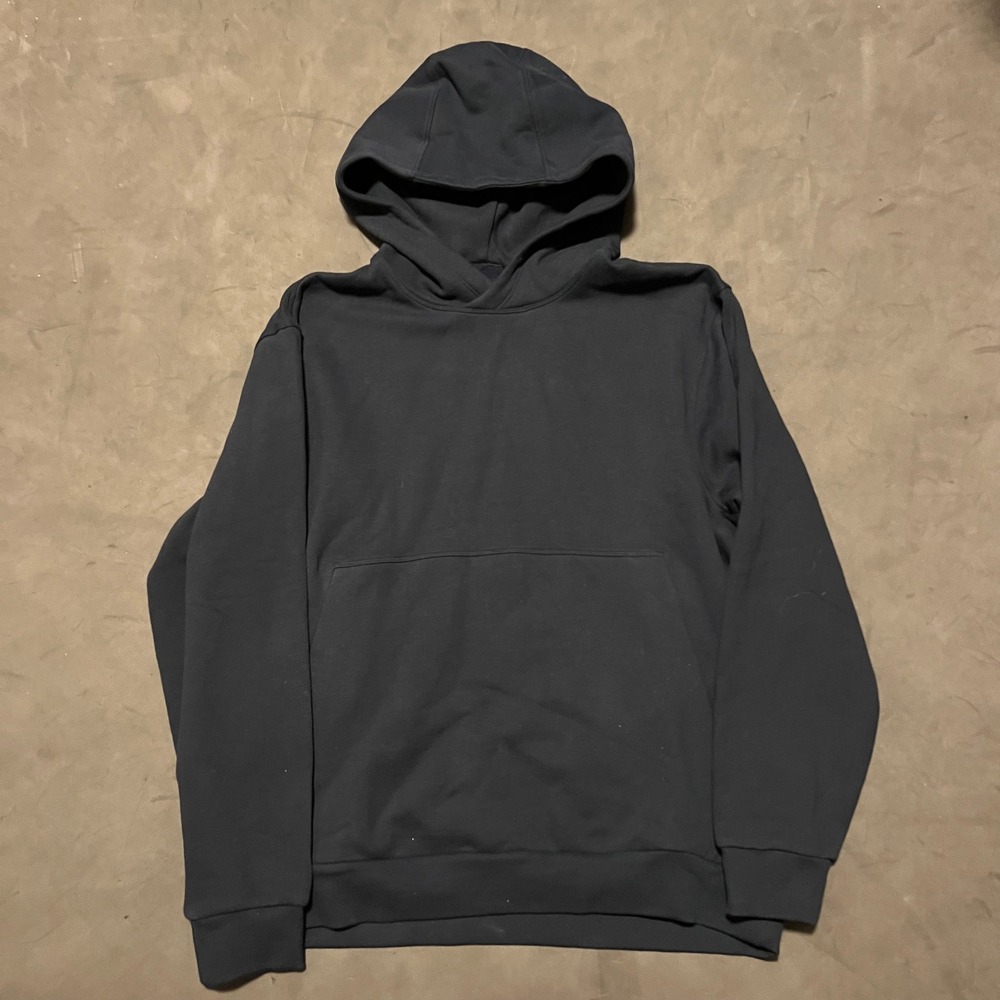 Lululemon Steady State Hoodie Mens Medium Navy Blue Pullover Sweatshirt Fleece